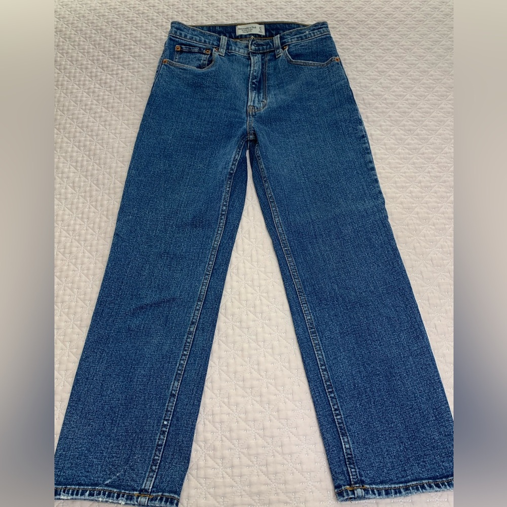 Abercrombie ankle straight jeans